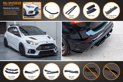 Flow Designs MK3 Focus RS Full Lip Splitter Set