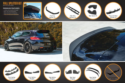 Flow Designs Scirocco R PFL V3 Full Lip Splitter Set