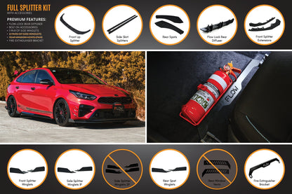 Flow Designs Cerato GT Hatch PFL Full Lip Splitter Set