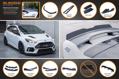 Flow Designs MK3 Focus RS Full Lip Splitter Set