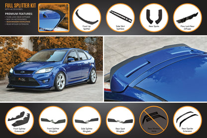 Flow Designs XR5 Focus Turbo V3 Full Lip Splitter Set