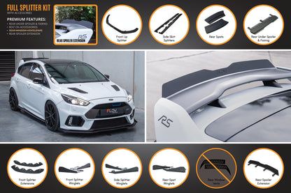 Flow Designs MK3 Focus RS Full Lip Splitter Set