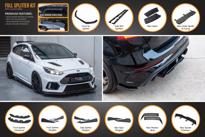 Flow Designs MK3 Focus RS Full Lip Splitter Set