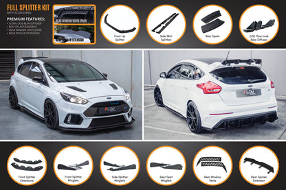 Flow Designs MK3 Focus RS Full Lip Splitter Set