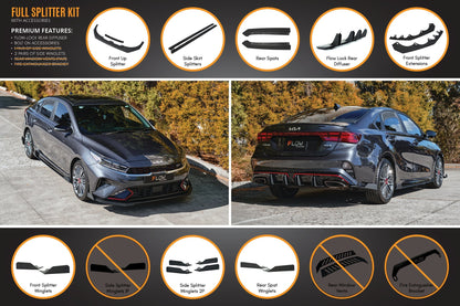 Flow Designs Cerato GT Sedan FL Full Lip Splitter Set
