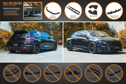 Flow Designs Scirocco R PFL V3 Full Lip Splitter Set