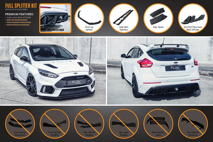 Flow Designs MK3 Focus RS Full Lip Splitter Set