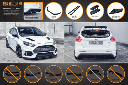 Flow Designs MK3 Focus RS Full Lip Splitter Set