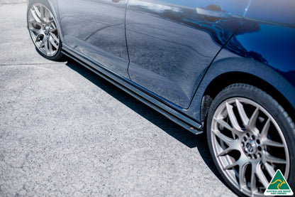 Flow Designs DEMO STOCK - AW Polo GTI Side Skirt Splitters (Pair) - TEXTURED MATTE BLACK
