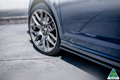 Flow Designs DEMO STOCK - AW Polo GTI Side Skirt Splitters (Pair) - TEXTURED MATTE BLACK