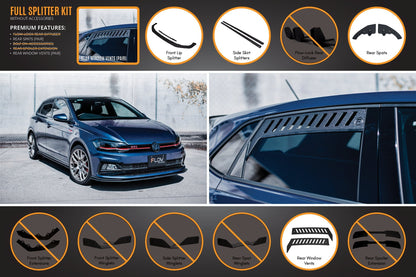 Flow Designs AW Polo GTI Full Splitter Set