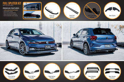 Flow Designs AW Polo GTI Full Splitter Set