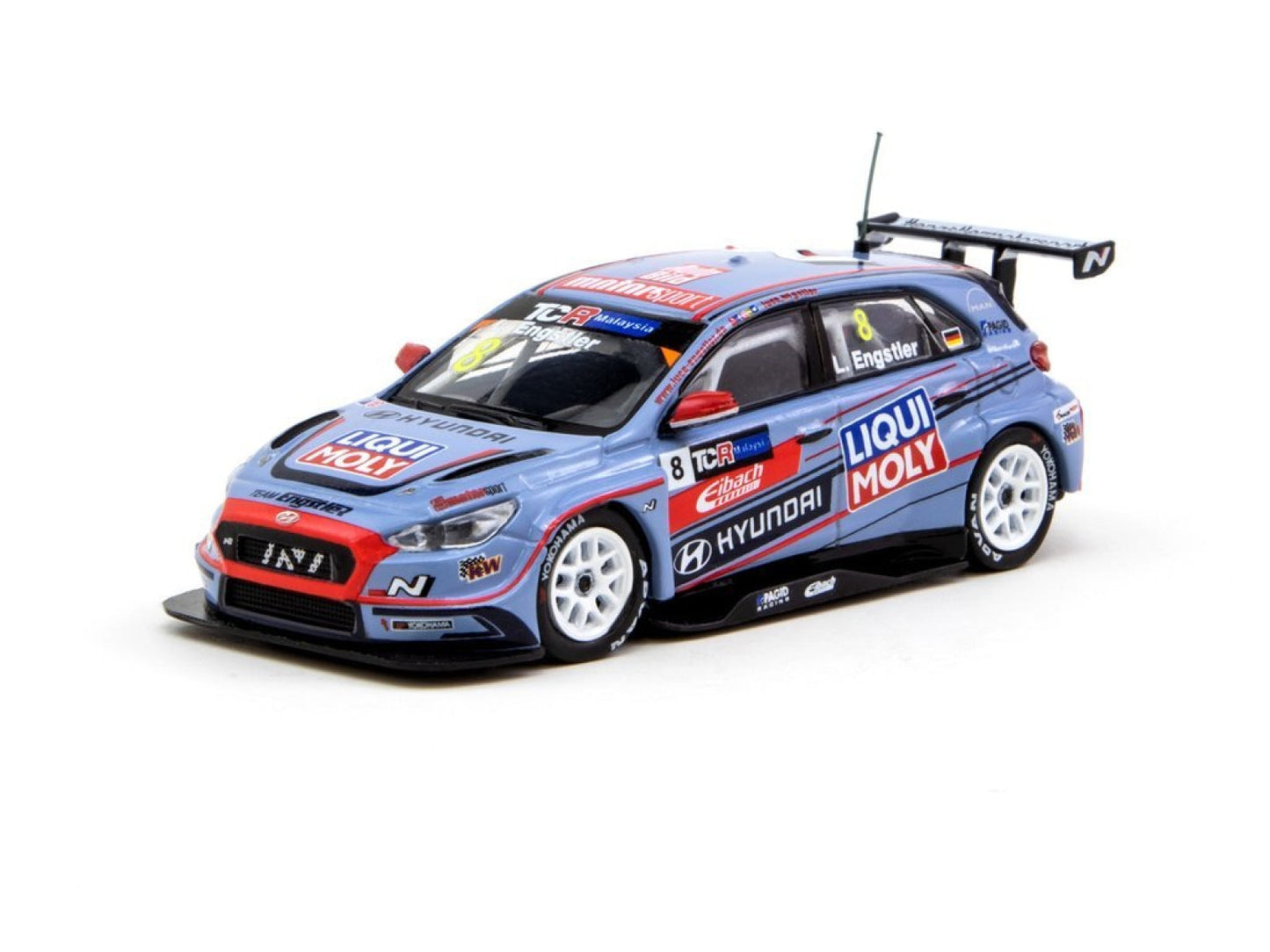 Flow Designs Tarmac Works 1/64 Hyundai i30N TCR Malaysia 2019 Champion