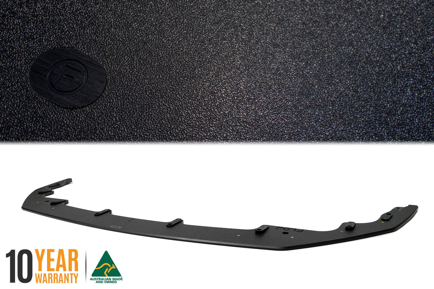 Flow Designs Corolla GR Chassis Mounted Front Lip Splitter (TEXTURED)