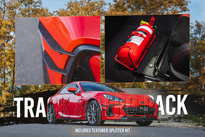 Flow Designs ZD8 BRZ Full Lip Splitter Set (TEXTURED BLACK)