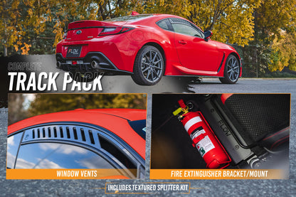 Flow Designs ZD8 BRZ Full Lip Splitter Set (TEXTURED BLACK)