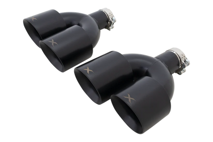 XFORCE - VW Golf R MK7 to MK7.5 Black Quad 4 Inch Tip Option