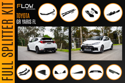 Flow Designs Toyota Yaris GR Gen2 2025 Full Lip Splitter Kit