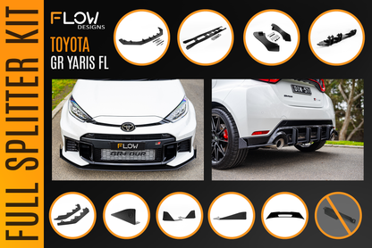 Flow Designs Toyota Yaris GR Gen2 2025 Full Lip Splitter Kit