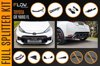 Flow Designs Toyota Yaris GR Gen2 2025 Full Lip Splitter Kit