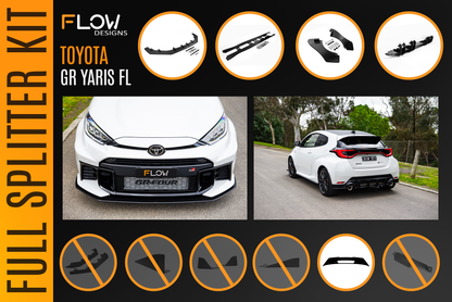 Flow Designs Toyota Yaris GR Gen2 2025 Full Lip Splitter Kit
