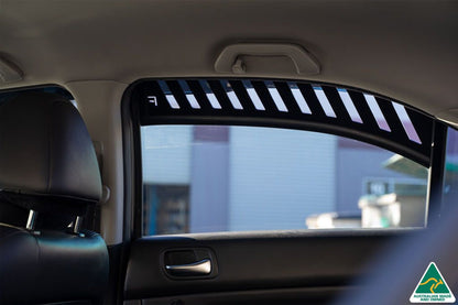 Blue Honda Accord Euro CL Rear Window Vents