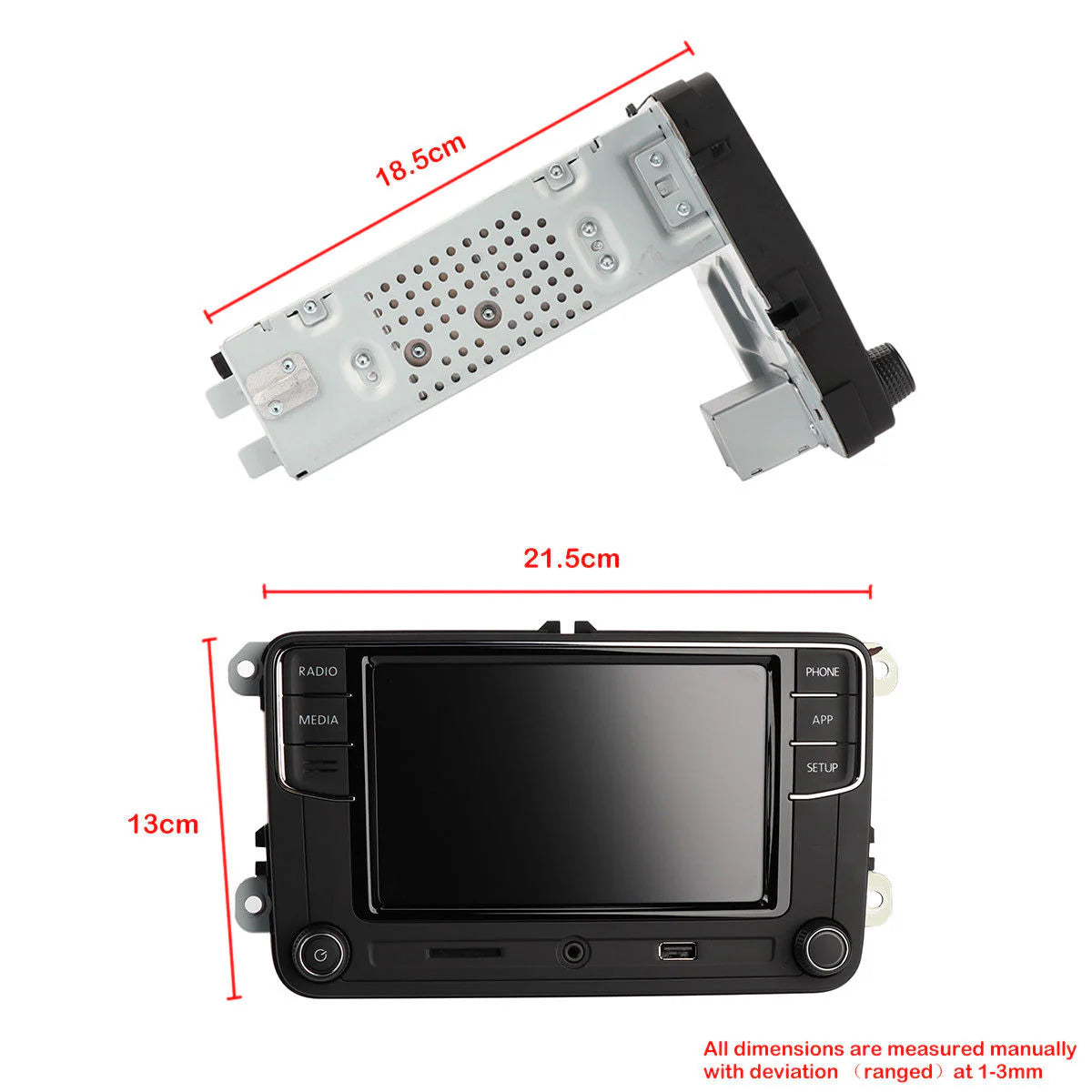 Genuine VW 6.5" RCD330 / RCD340 Plus 6RD 035 187 B | Version B | (No Name) Radio for VW Golf MK5 MK6 Scirocco R Tiguan Passat Polo Caddy