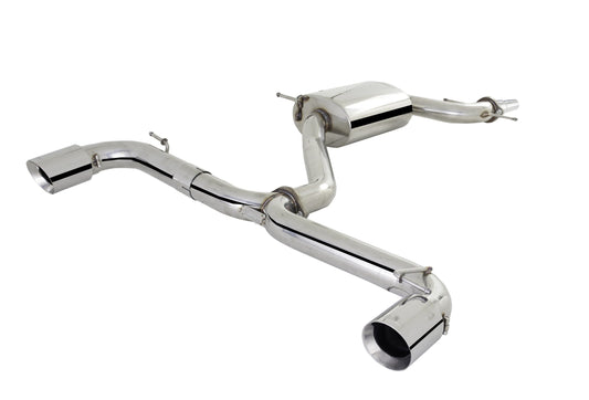 XFORCE VW MK6 Golf GTI & STAINLESS CAT BACK SYSTEM WITH VAREX CENTRE