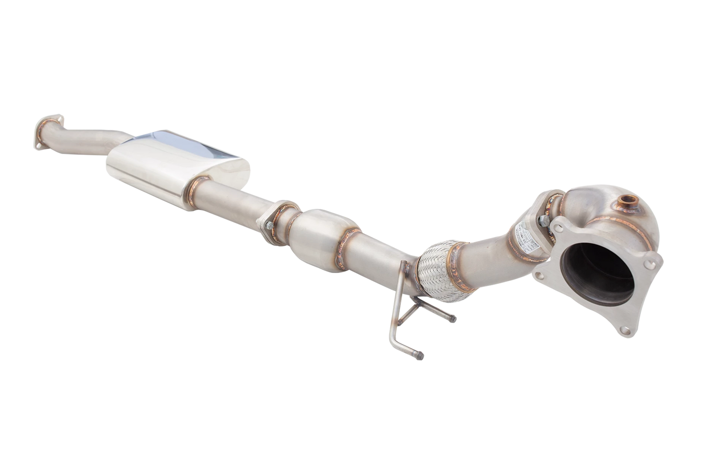 XFORCE - VW GOLF R MK6 (10/2009-08/2013) Turbo Exhaust Downpipe With Hi-Flow Racing Catalytic Converter (Fit XFORCE Cat-back System Only)