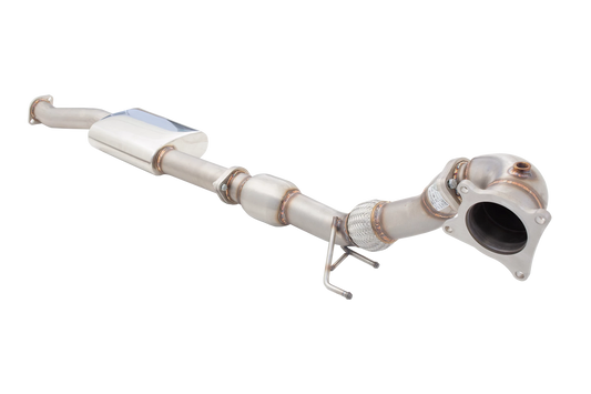 XFORCE - VW GOLF R MK6 (10/2009-08/2013) Turbo Exhaust Downpipe With Hi-Flow Racing Catalytic Converter (Fit XFORCE Cat-back System Only)