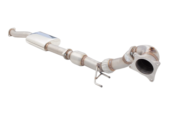 XFORCE - VW GOLF R MK6 (10/2009-08/2013) Turbo Exhaust Downpipe With Hi-Flow Racing Catalytic Converter (Fit XFORCE Cat-back System Only)