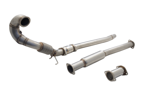 VW GOLF R MK7 & MK7.5  2013- 3" STAINLESS STEEL Downpipe w/ Catalytic Converter OR CAT BYPASS (DE-CAT)