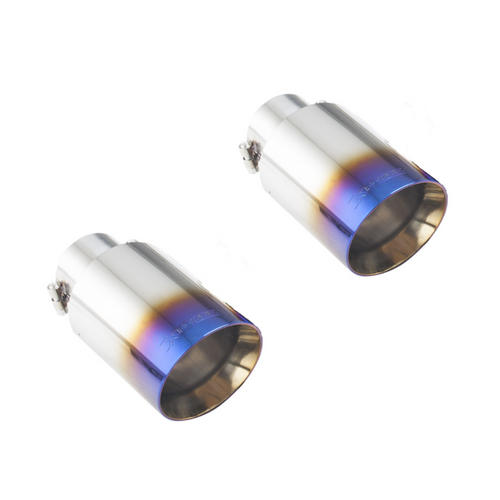 XFORCE - 4″ANGLE CUT BURNT BLUE TIPS - Fits VW MK6 & MK7 GTI