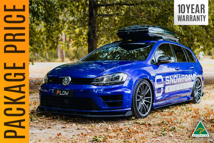 Flow Designs MK7 Golf R Wagon - Full Lip Splitter Set