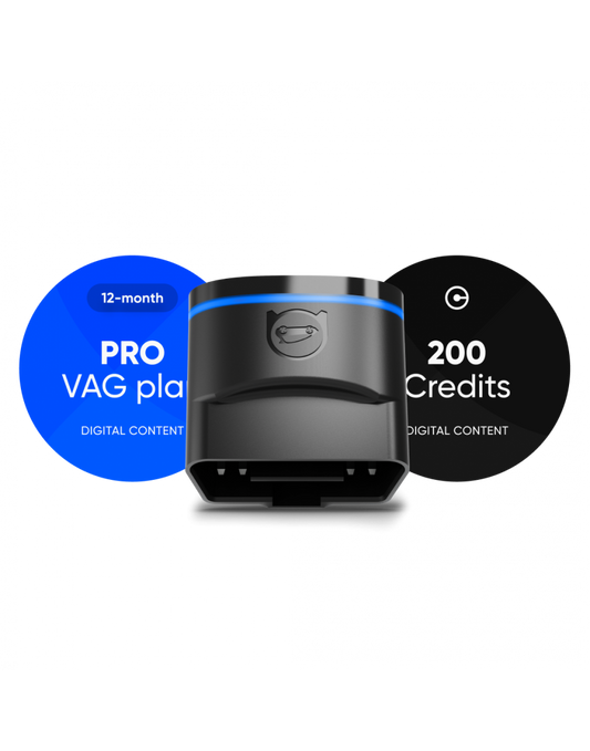 OBDeleven V3 Pro Pack +  200 Credits (Christmas Bonus) OBD2 Bluetooth Diagnostic Scan Tool for Android and iOS - VW, Audi & Skoda - July 2025 Release