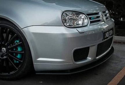Flow Designs VW MK4 Golf R32 Front Splitter + Aero Spacer