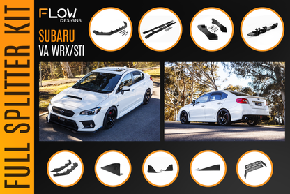 Flow Designs VA WRX/STI Full Lip Splitter Set