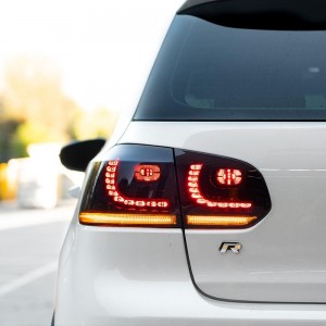 VW Golf Mk6 Sequential LED Tail Lights - Limited Edition Midnight Red - V5.2 - 2022 Release