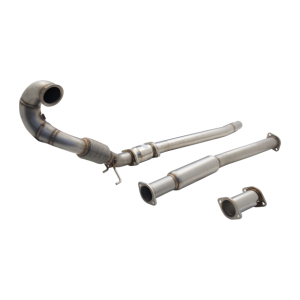 VW GOLF R MK7 & MK7.5  2013- 3" STAINLESS STEEL Downpipe w/ Catalytic Converter OR CAT BYPASS (DE-CAT) 