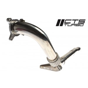 CTS Turbo MK6 Golf R/TTS Downpipe including 200 Cell Cat 
