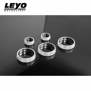 LEYO Billet Aluminum Knobs Silver 5pcs