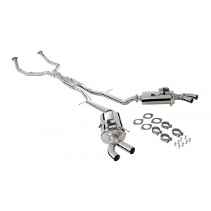 XFORCE - Kia Stinger GT - Polished Stainless Steel Cat-Back System With Twin 2.5″ Piping Varex Rear Mufflers